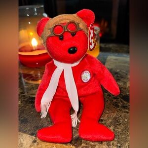 ✈️ Ty Beanie Baby “Bearon” 2003 100 Years of Flight Aviation Bear
